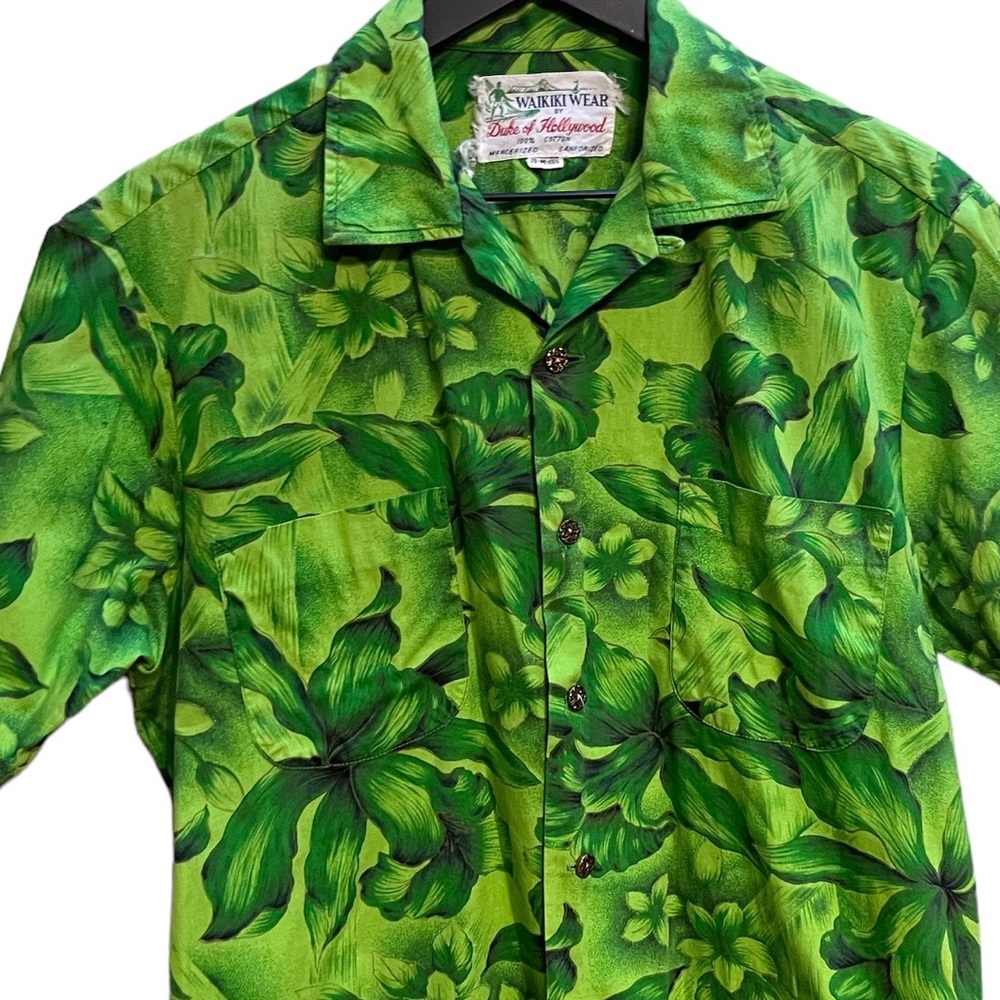 Vintage Dukes of Hawaii metallic 1960’s Hawaiian shirt - Picture 3 of 12
